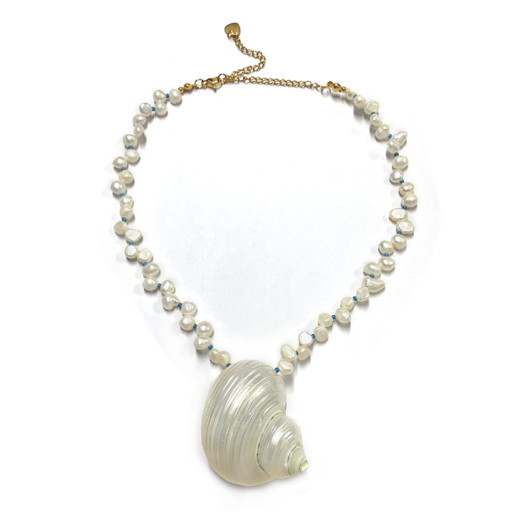 Inspired Pearls Conch Shell Pendant Necklace Lightweight Jewelry For Women Necklaces & Pendants