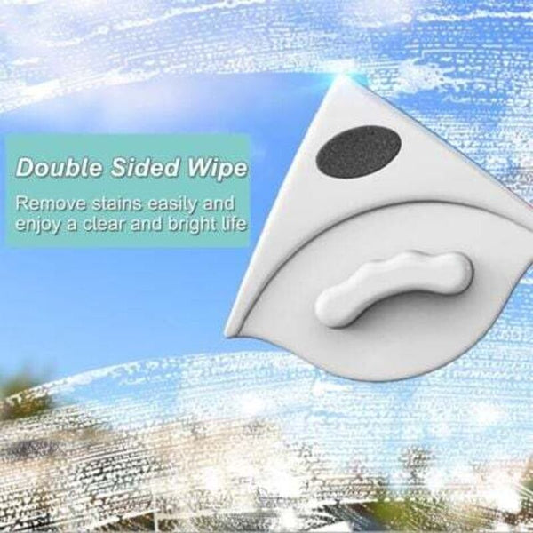 Magnetic Cleaning Tool For Double Glazed Windows Double Sided Brush Interior Squeegees & Window Cleaning