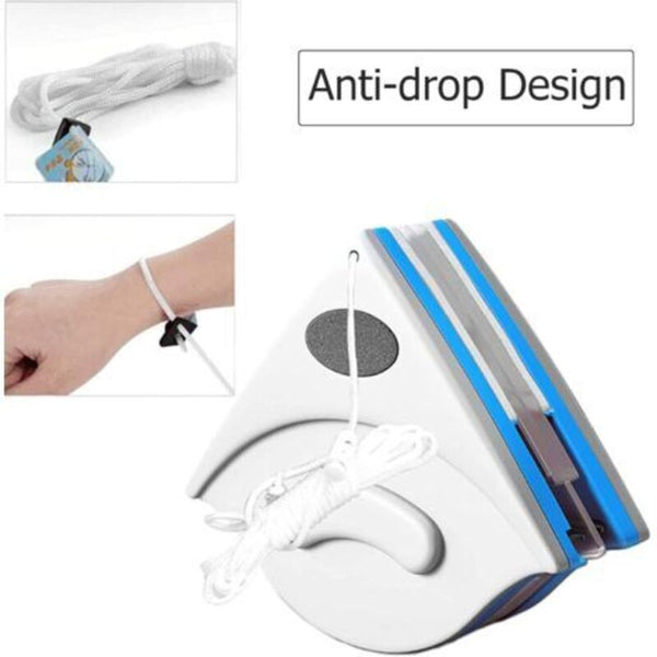 Magnetic Cleaning Tool For Double Glazed Windows Double Sided Brush Interior Squeegees & Window Cleaning