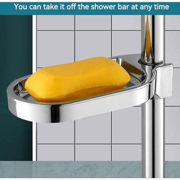No Drill Shower Shelf For 25Mm Rods Modern Abs Soap Holder Other Shower & Bath Accessories