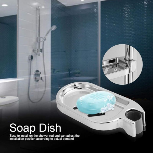 No Drill Shower Shelf For 25Mm Rods Modern Abs Soap Holder Other Shower & Bath Accessories
