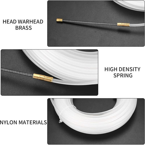 Electrical Wire Puller Nylon Needle With Flexible Guide Head Pulling Eyelet Cable Aid Empty Conduits 4 Mm Pullers & Extractors