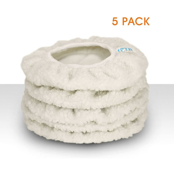 Polishing Bonnet 5 Pieces (230 250Mm) Bonnets Electric For Car Wool Waxing Pads Most Buffers & Polishers