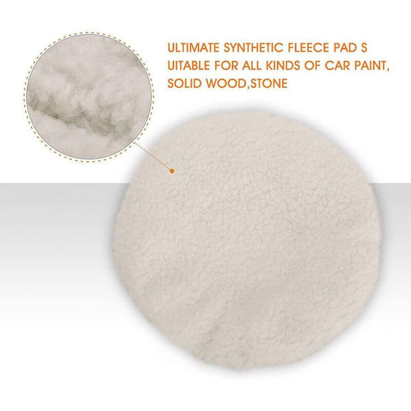 Polishing Bonnet 5 Pieces (230 250Mm) Bonnets Electric For Car Wool Waxing Pads Most Buffers & Polishers