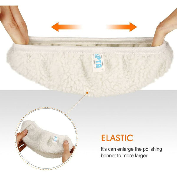 Polishing Bonnet 5 Pieces (230 250Mm) Bonnets Electric For Car Wool Waxing Pads Most Buffers & Polishers