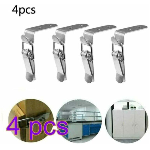 Ersandy 4 Pcs Toggle Latchlever Spring Loaded Stainless Steel For Toolboxlock Leverdrawer Other Tool Storage