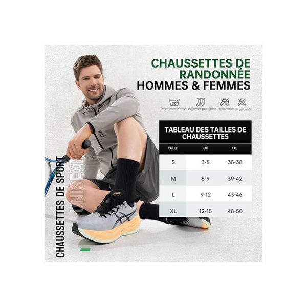 Thermal For Men And Women Work Breathable Cotton Winter 6 Pack Non Slip Sport Xl Socks