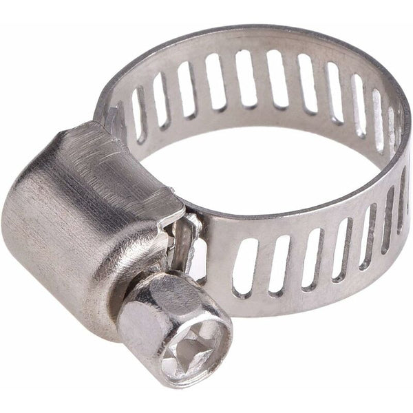 12Pcs Stainless Steel Hose Clamp Pipe Clips Fastener 9 16Mm Clamps & Vices