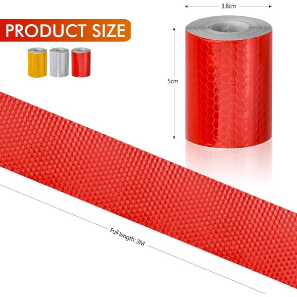 3 Rolls Reflective Tape 3M X 50Mm Bicycle Spoke Reflector For Vehicles Lights & Reflectors