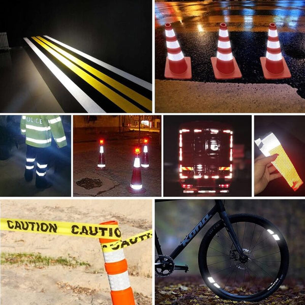 3 Rolls Reflective Tape 3M X 50Mm Bicycle Spoke Reflector For Vehicles Lights & Reflectors