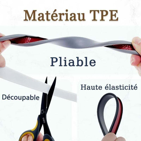 2M Black U Shape 16Mm Adhesive Tpe Edge Banding For Furniture Protection Edge & Corner Guards