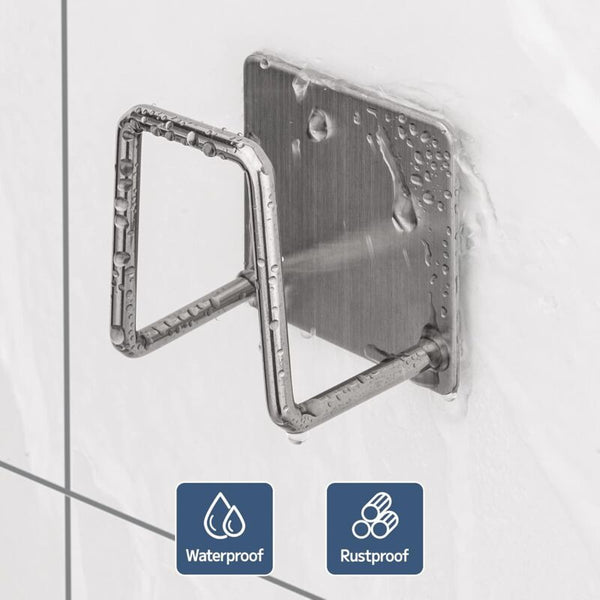 304 Stainless Steel Adhesive Sponge Holder For Kitchen & Bathroom Paper Towel Holders