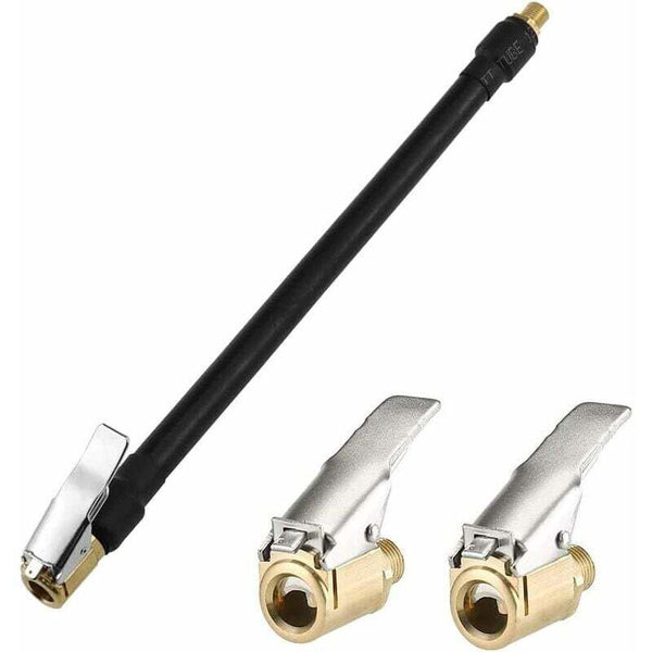 Tire Inflator Hose 20Cm Black Flexible Air With Pump Adapter For Inflating Car Tyre Accessories