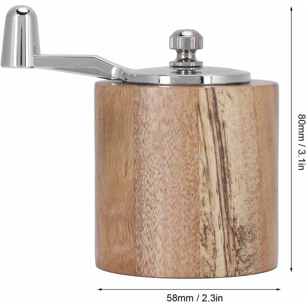 Spice Grinder Manual Pepper Mill Grinding Tool With Long Crank For Home Restaurant Salt & Pepper