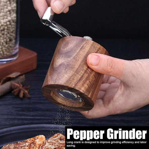 Spice Grinder Manual Pepper Mill Grinding Tool With Long Crank For Home Restaurant Salt & Pepper