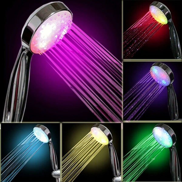 Intetech 7 Color Led Shower Head Multicolor Universal Fit Shower Heads & Combos