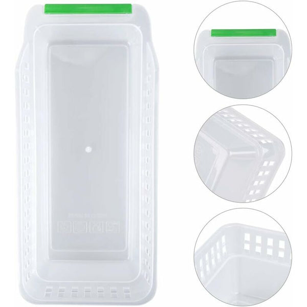 Fridge Organizer Refrigerator Stackable Basket Plastic Storage For Home Kitchen Collection Other Kitchen Storage