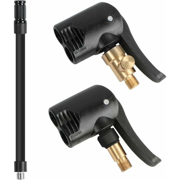 2X Car Tire Valve Adapters With Double For Inflation And Deflation Tyre Accessories