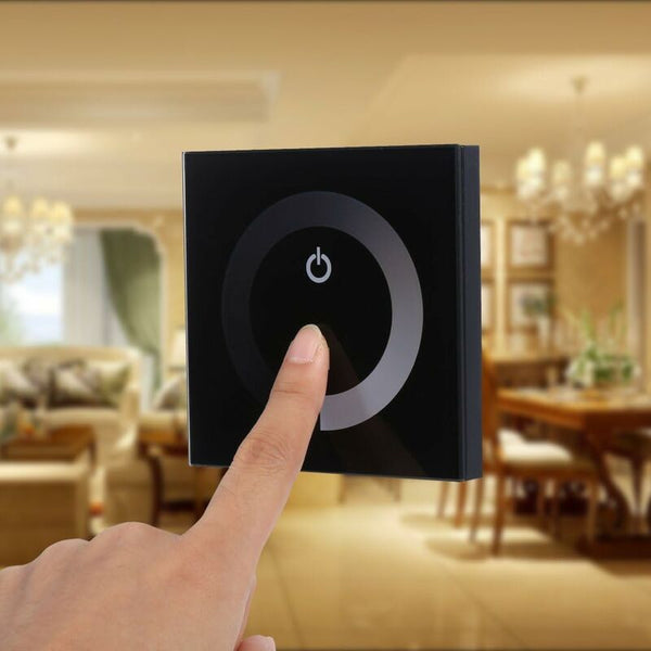 Led Dimmer Switchfydun Dimmable Touch Panel Single Color Wall Controller Light Bar Electrical Switches & Dimmers