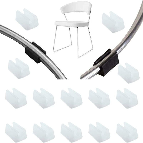 32Pcs U Shape Silicone Chair Leg Caps Floor Protectors & Noise Reducers Furniture Parts