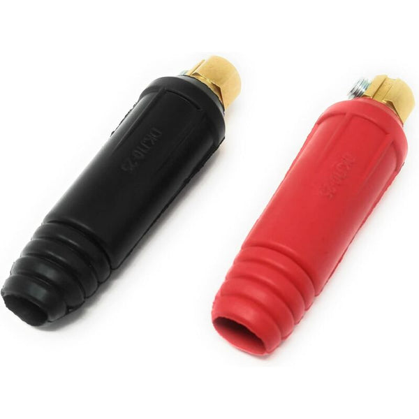 4 Pcs 200A Welding Cable Panel Connector Plug Kit Dkj10 25 Dkz10 Welding & Soldering Tools