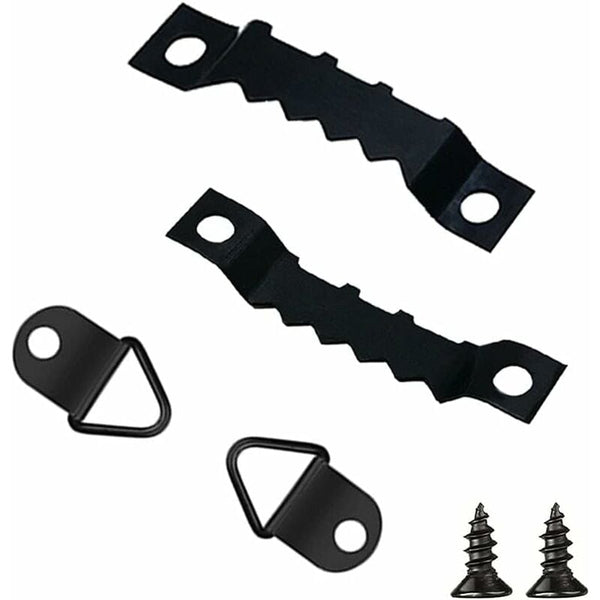 251 Pcs Picture Frame Hangers Kit With Screws & Storage Box Hooks & Hangers