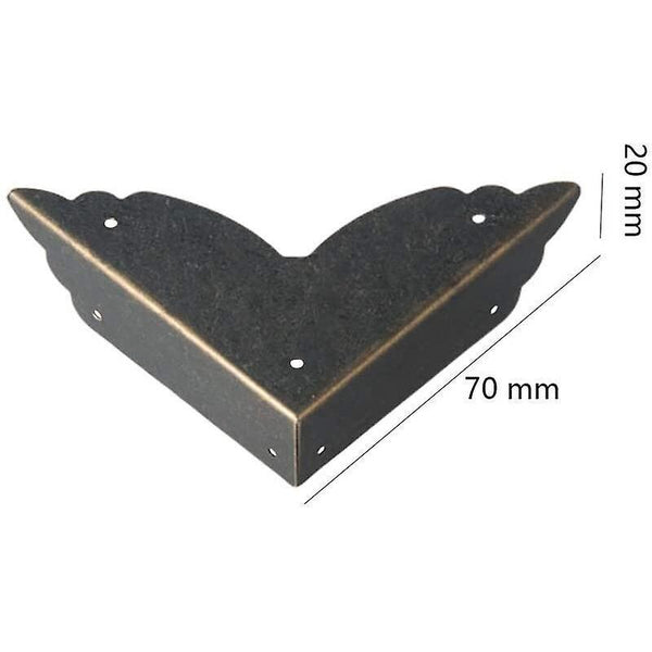12 Pcs Metal Corner Protectors Antique Style Furniture Edge Guards For Table Chest Jewelry Box Jewellery Boxes