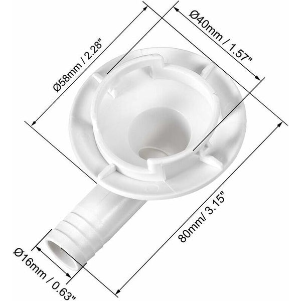 Air Conditioning Drain Hose Connector Elbow Fitting End Cap Condensate Conditioner For Mini Split Units And Ducting & Duct Hoses
