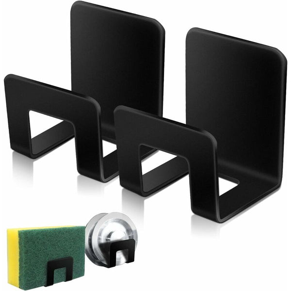 2 Pcs Sponge Holders For Kitchen Sinkpremium Sus304 Stainless Steel Waterproof Quick Drying Sink Organisers