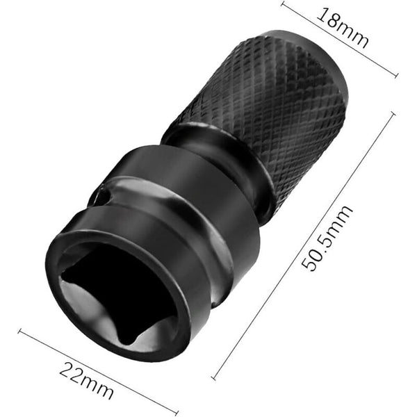 Impact Socket Driver Bit 1/2" Square To 1/4" Hex Adapters For Ratchet Wrench And Screwdriver Holder Impact Wrenches