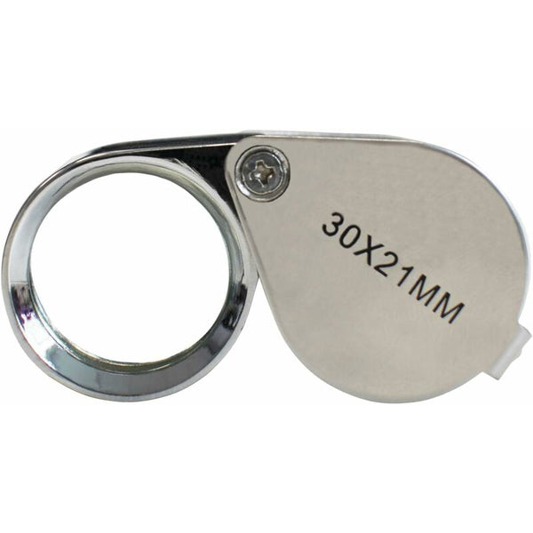 Jeweler Loupe Magnifying Glass 30 X 21 Mm Jewelry Antiques Eyepiece Lens 30X Pocket Foldable Loupes Magnifiers