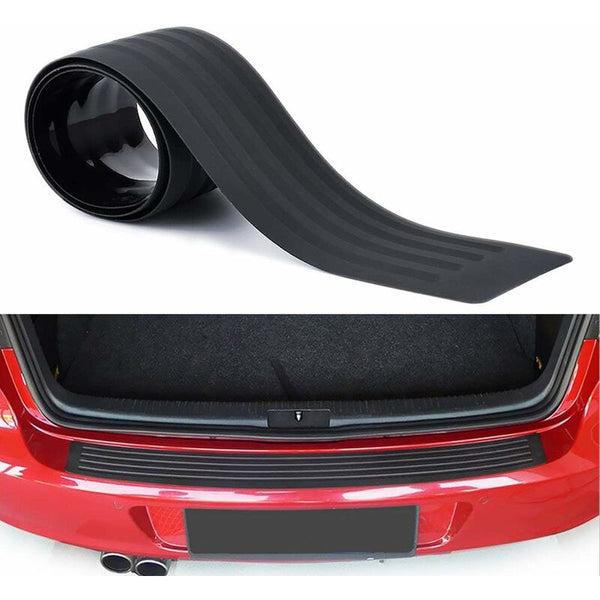Rear Bumper Protector Guard Universal Black Rubber Anti Scratch Trunk Door Entry Guards Accessory Trim Cover For Mouldings Trim