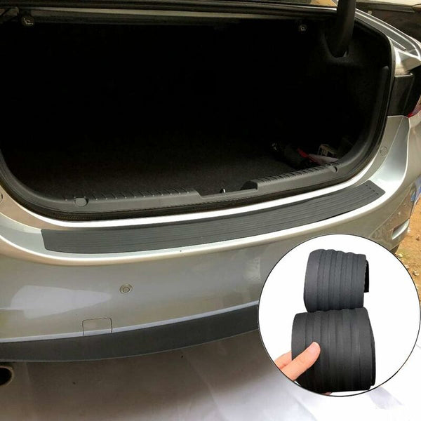Rear Bumper Protector Guard Universal Black Rubber Anti Scratch Trunk Door Entry Guards Accessory Trim Cover For Mouldings Trim