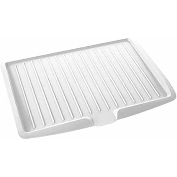 Premium Dish Drainer Plastic Mat Rack Sink Side Sloped Draining Tray For Pots Racks & Holders