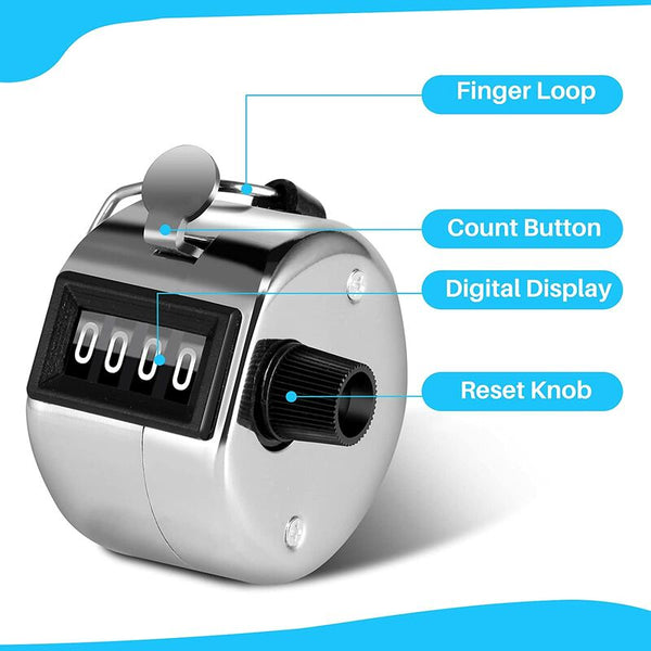 4 Digit Manual Counter Passage For People Golf Sport Trainer School Stroke Counters