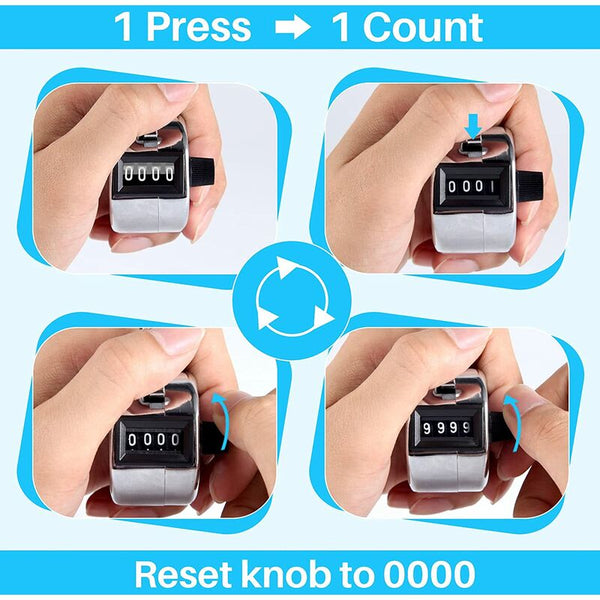 4 Digit Manual Counter Passage For People Golf Sport Trainer School Stroke Counters