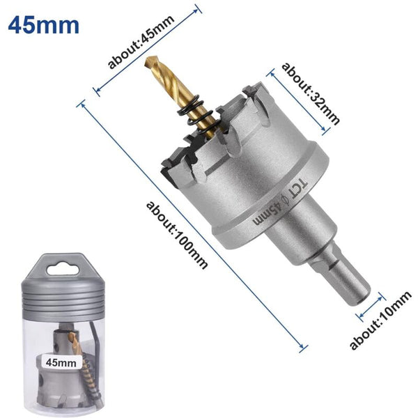 Bi Metal Hole Saw 45Mm Industrial Grade Stainless Steel Tct Carbide High Speed Alloy For Other Saw Blades