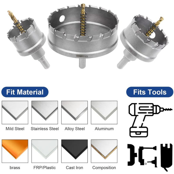 Bi Metal Hole Saw 45Mm Industrial Grade Stainless Steel Tct Carbide High Speed Alloy For Other Saw Blades