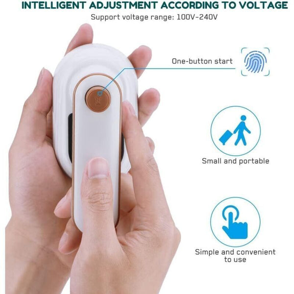Steam Iron: Travel Mini 20S Fast Heat Up 50Ml Water Tank Wet And Dry For Home White Irons & Press Irons