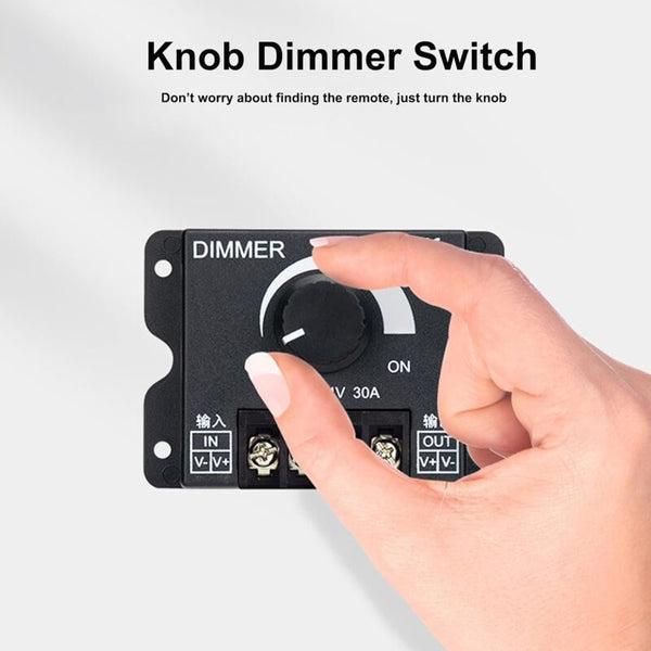 Led Dimmer Controller 12V 24V 30A Pwm 360W For Strips Or Light Electrical Switches & Dimmers