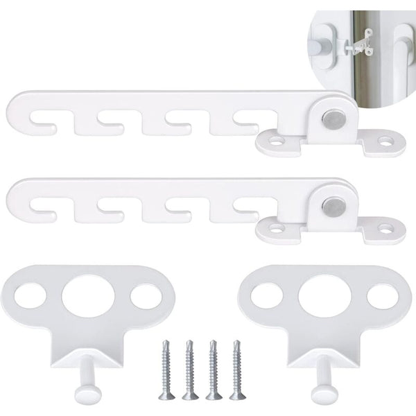 Ersandy Casement Window Restrictor 2 Pcs Comes With 4 Screws Lock Proof To Other Window Accessories