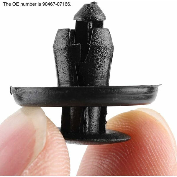 Car Fender Clips Rivet Mudguard For Retainer Fasteners Hood 90467 07166 (50 Pcs) Mud Flaps