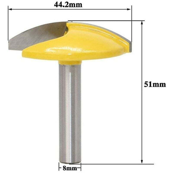 Curved And Horizontal Router Bit With 8Mm Shank Carbide Molding Cutter Professional Wood Cutting Tools44.2Mm Cutters & Trimmers