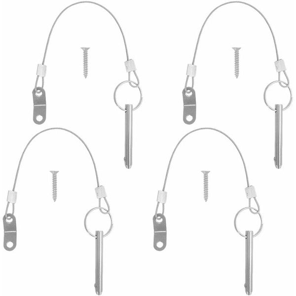 4 Pcs Quick Release Pins 6.3Mm Diameter 51Mm Length 316 Stainless Steel Door Hinges