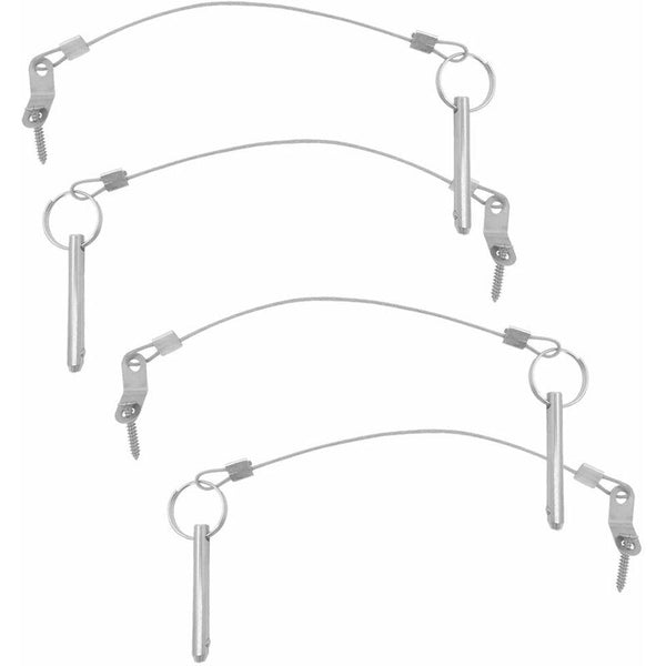 4 Pcs Quick Release Pins 6.3Mm Diameter 51Mm Length 316 Stainless Steel Door Hinges