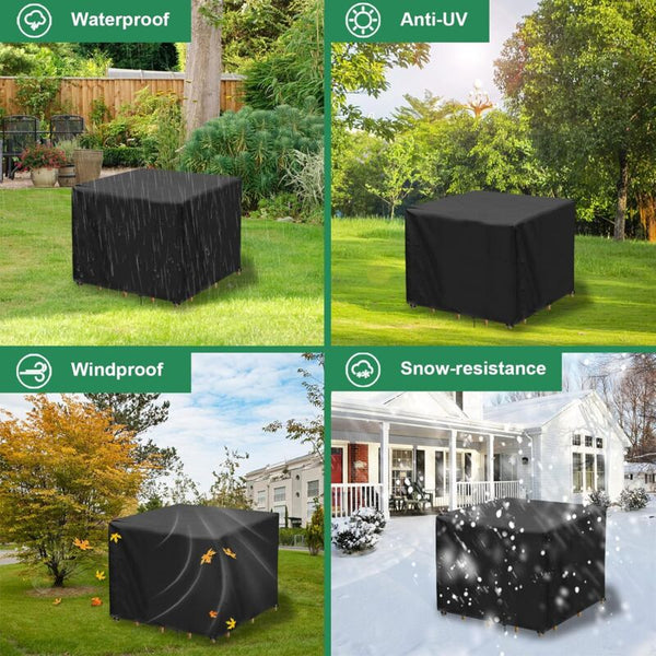 Waterproof 420D Oxford Fabric Square Garden Table Cover 90X90x90cm Outdoor Furniture Covers