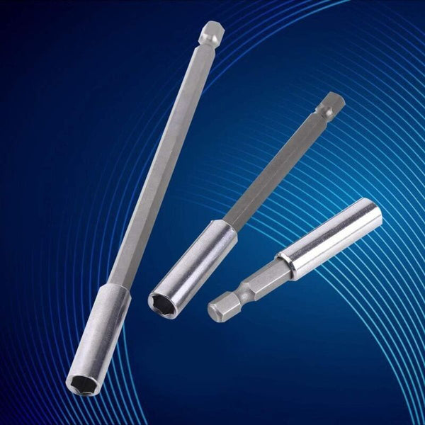 3 Pcs 1/4" Magnetic Bit Holder Screwdriver Extension Hex Shank 60Mm 100Mm 150Mm Hex Keys & Hex Wrenches