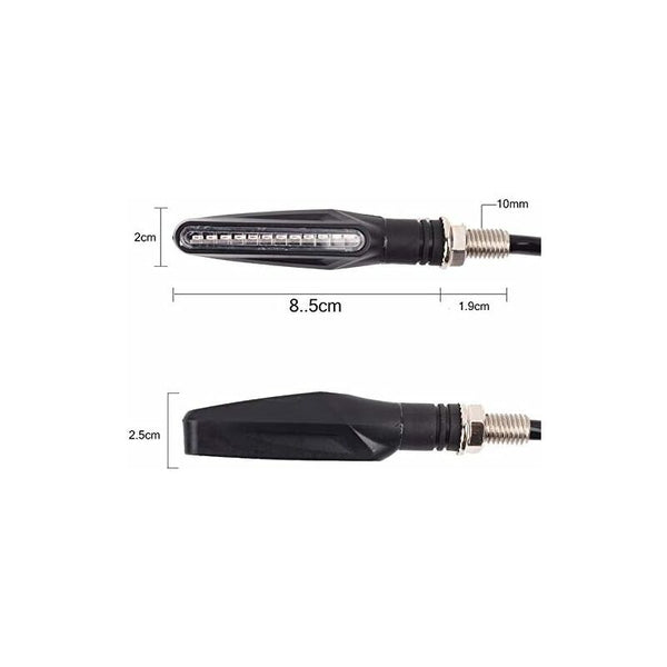 2 Pcs Universal Motorcycle Led Turn Signal Light Signals Daytime Running Flasher Bulb Other Lighting Parts