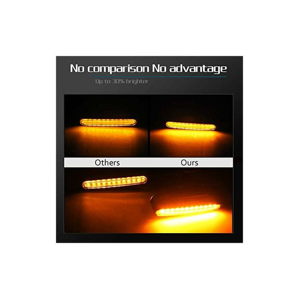 2 Pcs Universal Motorcycle Led Turn Signal Light Signals Daytime Running Flasher Bulb Other Lighting Parts