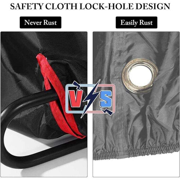 Waterproof Bike Cover Outdoor Protective For 1 Or 2 Bikes 210D Nylon Bicycle Rain With Lock Holes Bike Covers